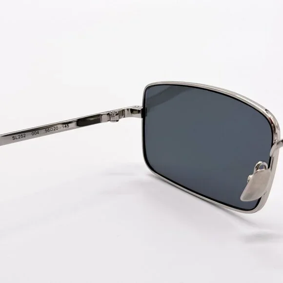 NEW SAINT LAURENT SL 252 004 SILVER SUNGLASSES SAINT LAURENT SL252 004